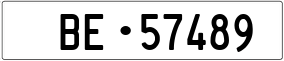 Trailer License Plate
